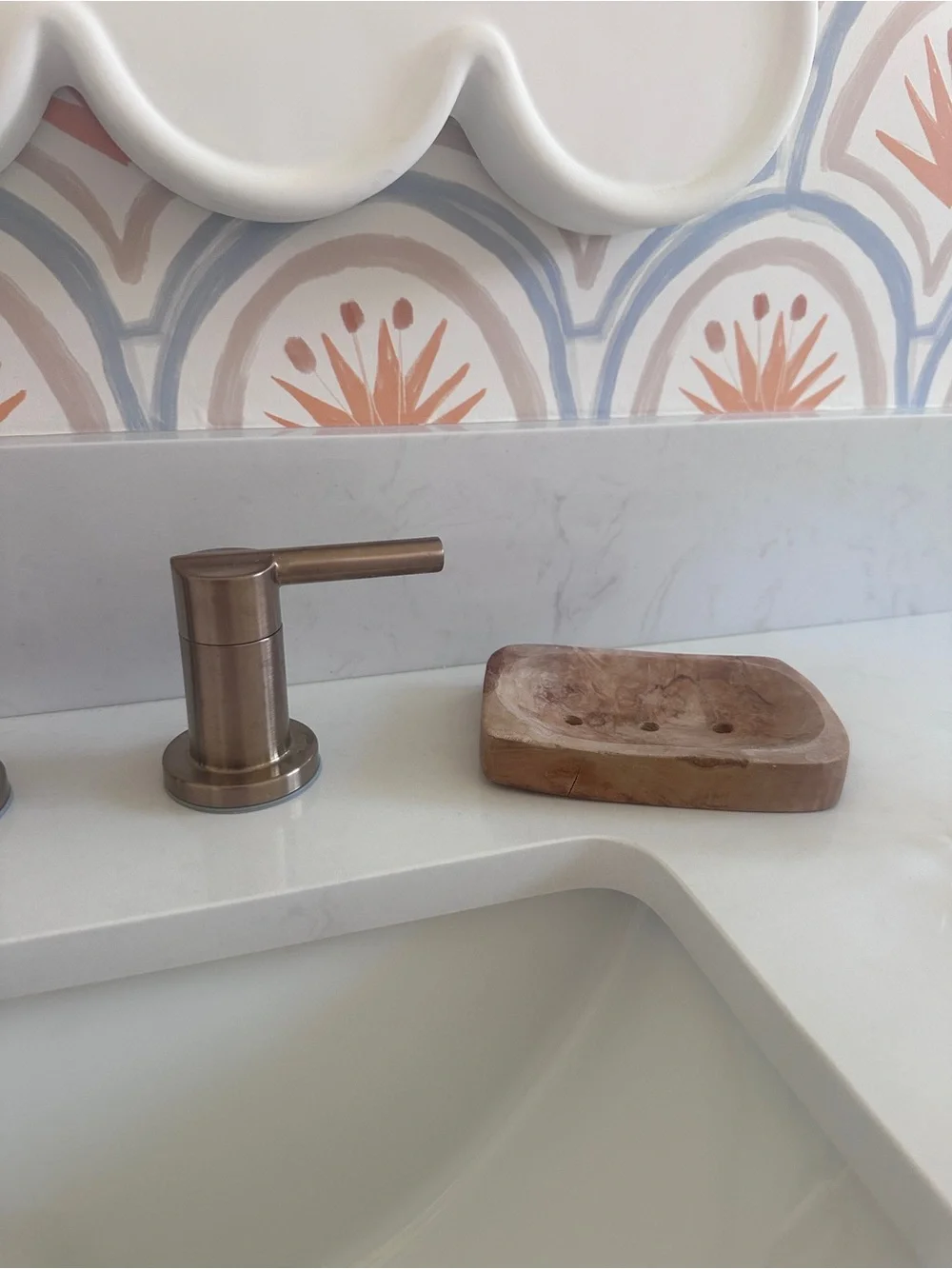 Wood Soap Dispenser Dish
